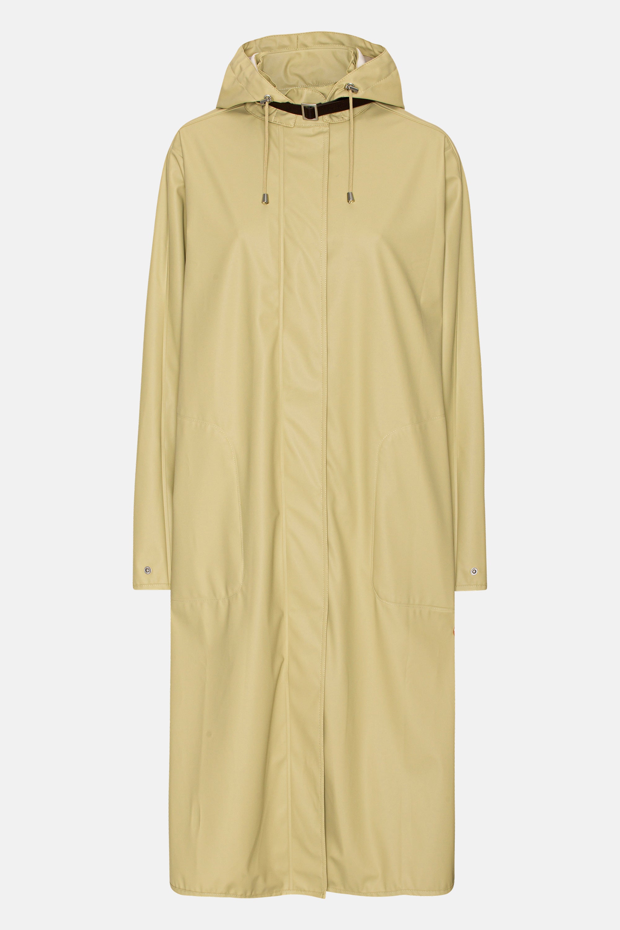 Langer Leichter Regenmantel - Olive Grass